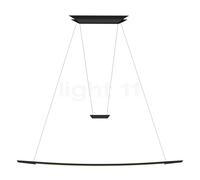 Oligo Lisgo Sky, lámpara de suspensión LED, negro mate - 140 cm