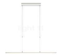 Oligo Lisgo Sky Straight, lámpara de suspensión LED, blanco mate - 126,5 cm