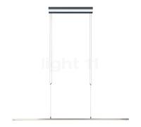 Oligo Lisgo Sky Straight, lámpara de suspensión LED, cromo - 126,5 cm