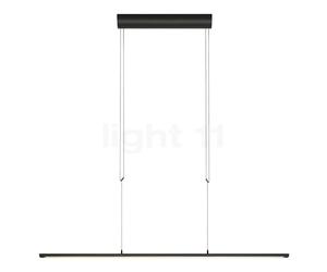 Oligo Lisgo Sky Straight, lámpara de suspensión LED, negro mate - 126,5 cm