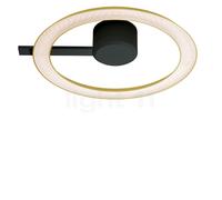 Oligo Yano, lámpara de techo/pared LED, bronce/negro - ø40 cm - directo