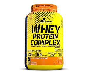 Olimp Sport Nutrition Whey Protein Complex 100%, Complejo de Proteina en Polvo, Sabor Caramelo Salado, 2,27 kg