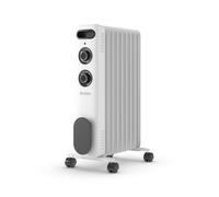 Olimpia Splendid Caldorad S1 9 - Radiador de Aceite de 2000 W, 3 Niveles de Potencia, Termostato Regulable, Protección Antivuelco y Ruedas Giratorias, para Estancias de hasta 60 m³