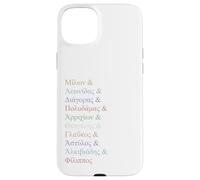 Olímpicos griegos Ellinika Ampersand para Mujeres y Hombres Carcasa para iPhone 15 Plus