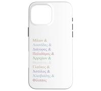 Olímpicos griegos Ellinika Ampersand para Mujeres y Hombres Carcasa para iPhone 16 Pro MAX