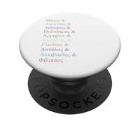 Olímpicos griegos Ellinika Ampersand para Mujeres y Hombres PopSockets PopGrip Adhesivo