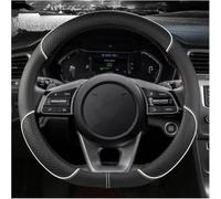OLINOWL Funda Volante para Porsche Macan S 2019-2026 | Funda de volante para coche, cobertura del aro, secciones visibles, zona de contacto de las manos, interior cuidado