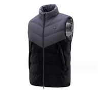 OLIns 9 Zonas De Calentamiento Chaleco de Pesca Calefactable Hombre M-7XL(Gray,7XL)