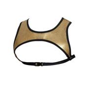 OLIns Hombre Arnés de Pecho Ajustable Cinturón Músculo Disfraz Erótico Juego de Rol (Gold,One Size)
