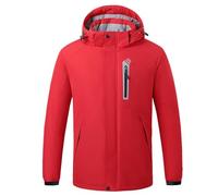 OLIns Hombres 8 Zonas de Calentamiento Chaqueta Calefactable M-5XL(Color:Red,Size:3XL)