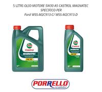 Olio De Motor Castrol MAGNATEC 5W-30 A5 Sintético Para Ford WSS-M2C913-D 5L