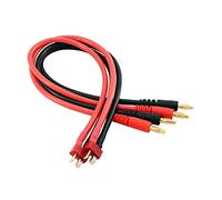 OliRC 2 conectores T Plug Deans a conectores banana de 4 mm, cable adaptador de carga de batería, 12 AWG, 30 cm