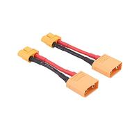 OliRC 2 Piezas Macho XT90 a Hembra XT60 Conector Adaptador con 14 awg 2 Pulgadas Cable(C96-2)