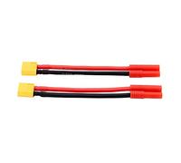 OliRC 2piezas XT60 Macho a HXT 4MM Bullet Conector / Adaptador 12 Calibre Cable 4 Pulgadas para Turnigy(C72-2)
