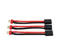 OliRC 3 Piezas Traxxas Estilo Hembra a Deans T-Plug Estilo Macho Conector con 12 AWG 4 Pulgadas Cable (C68-3)