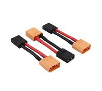 OliRC 3piezas Macho XT90 a Hembra TRX Traxxas Conector Adaptador Cable - 12 awg 5 cm Cable(C49-3)