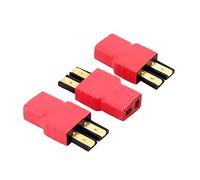 OliRC 3piezas Sin Cable Conexión Directa Traxxas TRX Style Macho a T-Plug Deans Style Hembra Conector(C63-3)