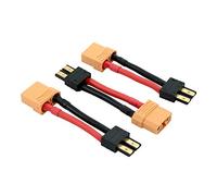 OliRC 3piezas XT90 Hembra a Traxxas TRX Macho Conector Adaptador Cable - 12 awg 5 cm Cable (C47-3)