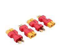 OliRC 4 Piezas Sin Conector Cables: XT60 XT-60 Hembra a Deans Style T-Plug Macho Conector Adaptador(C13-4)