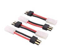 OliRC 4piezas Traxxas TRX Macho a Big Tamiya Hembra RC Conector Adaptador con 14awg 5cm Cable(C88-4)