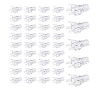 OLIREXD 100 piezas de cable de red Ethernet RJ45 para alivio de tensión, cubierta de conector de enchufe RJ45, conector de red modular, conectores de cable para cable Ethernet CAT6 CAT6A estándar