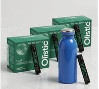 Olistic For Men Pack 3 Meses + BOTELLA DE REGALO - Tratamiento Anticaída de Pelo para Hombre - Vitaminas Crecimiento Capilar con Saw Palmetto y Ashwagandha - Fórmula Vegana Bebible