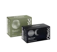 Olistic - Night Booster 28 Viales + Men 28 Viales, Tratamiento Capilar Natural y Vegano para Hombres, Fortalece, Regenera y Previene la Caída Mientras Duermes y Durante el Día