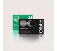Olistic - Night Booster + Men, Complemento Capilar Hombre, 2x28 Viales | Rutina Día y Noche, Cuidado del Cabello, Vitaminas, Extractos Vegetales, Densidad, Calidad del Sueño, Hombre, Vegano