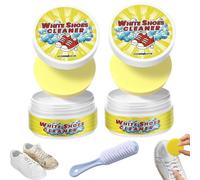 Olite While - Limpiador de zapatos, limpiador de zapatos blanco, esponja suave, crema de limpieza de zapatos, crema de limpieza multiusos sin enjuague, para varios zapatos, 2 unidades., Talla única