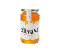 OLIVA SÍ Miel de Mil Flores Tarro Cristal 500 g | Miel Natural Multifloral, Sabor Equilibrado | Para Infusiones, Yogur, Tostadas y Repostería