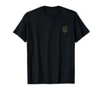 Oliva Ucraniano Tryzub Símbolo en el corazón - Ukraine Trident Camiseta