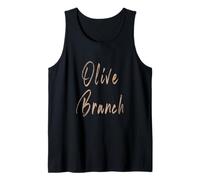 Olive Branch Mississippi Diseño Elegante Vintage Camiseta sin Mangas