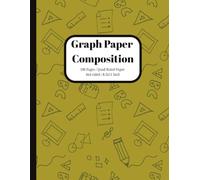 Olive Green Graph Paper Composition Notebook: 4x4 Quad Ruled | 8.5 x 11 Inch Graph Book for Students & Teachers (100 Pages): Stylish Doodle Cover | ... School Notes | Durable, Clean & Trendy Design