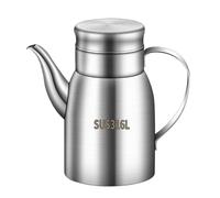 Olive Oil Dispenser Can - Stainless Steel Oil Container, 600ml Leak-Proof Kitchen Oils Dispenser with Built-In Filter Mesh, No-Drip Spout | Perfect for Frying, Salad, BBQ, Grilling, Baking, Catering