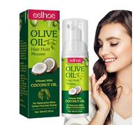 Olive Oil Espuma para el Cabello Contiene Aceite de Oliva, Fijación Fuerte y Definición, Spray para Volumen y Fijación Flexible, Máxima Definición e Hidratación Para hombres y mujeres