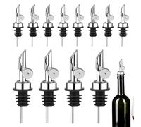 Olive Oil Spout, Stainless Steel Liquor Pourers, 4.72x4.72in 12x Bottle Dispensers, Precision Stopper Design, Authentic and Leak Proof for Olive Oil, Vinegar, Alcohol, Sauces