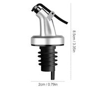 Olive Oil Spout - Top Bottle Pourer, Vinegar Liquor Syrup Dispenser, Kitchen Cooking Dining Usage Accessory Supply, Leak Proof Silicone ABS, 0.75 Inch 1.9cm Inner Diameter 1 Piece Set Tool Kit