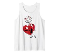 Olive OYL I Love Heart Popeye Día de San Valentín Retro Comic Camiseta sin Mangas