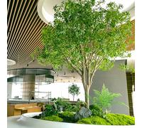 Olive Trees Artificial Indoor Faux Tree Ficus, Plants with Wood Trunk for Home Office Decor(4.5M)
