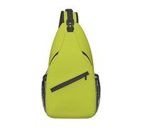 Oliveganlan Amarillo Verde Azul Cielo Invierno Árbol Sling Bag, Mochila De Hombro Paquete De Cofre Causal Crossbody Daypack para Mujeres Hombres Senderismo Viajes