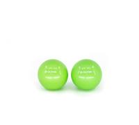Oliver 1 par de pelotas de peso de 0,5 kg - Pelota de pilates para fitness, entrenamiento funcional, yoga y pilates - Bola tonificante de 9 cm de diámetro, color verde