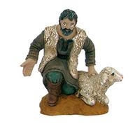 Oliver Art - Pack de 4 Figuras de Campesinos, para completar tu belén navideño, de 8 cm, pintadas a Mano, con diseño Realista, Nacimiento,pastorcillo(Campesinos,4 Unidad)