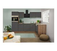 Oliver Cocina esquinera Oliver (An x Pr: 280 x 172 cm, Gris, Con electrodomésticos)