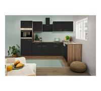 Cocina Pequeña Winkelküche Roble York Negro Oliver 280 X 172CM respekta