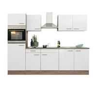 Oliver Composición de cocina Oliver (Ancho: 270 cm, Blanco, Con electrodomésticos)