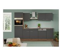 Oliver Composición de cocina Oliver (Ancho: 280 cm, Gris, Con electrodomésticos)