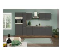 Oliver Composición de cocina Oliver (Ancho: 300 cm, Gris, Con electrodomésticos)