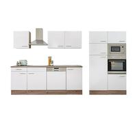Oliver Composición de cocina Oliver (Ancho: 340 cm, Blanco, Con electrodomésticos)