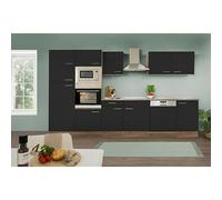 Oliver Composición de cocina Oliver (Ancho: 340 cm, Negro, Con electrodomésticos)
