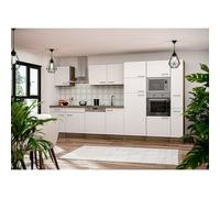 Oliver Composición de cocina Oliver (Ancho: 370 cm, Blanco, Con electrodomésticos)